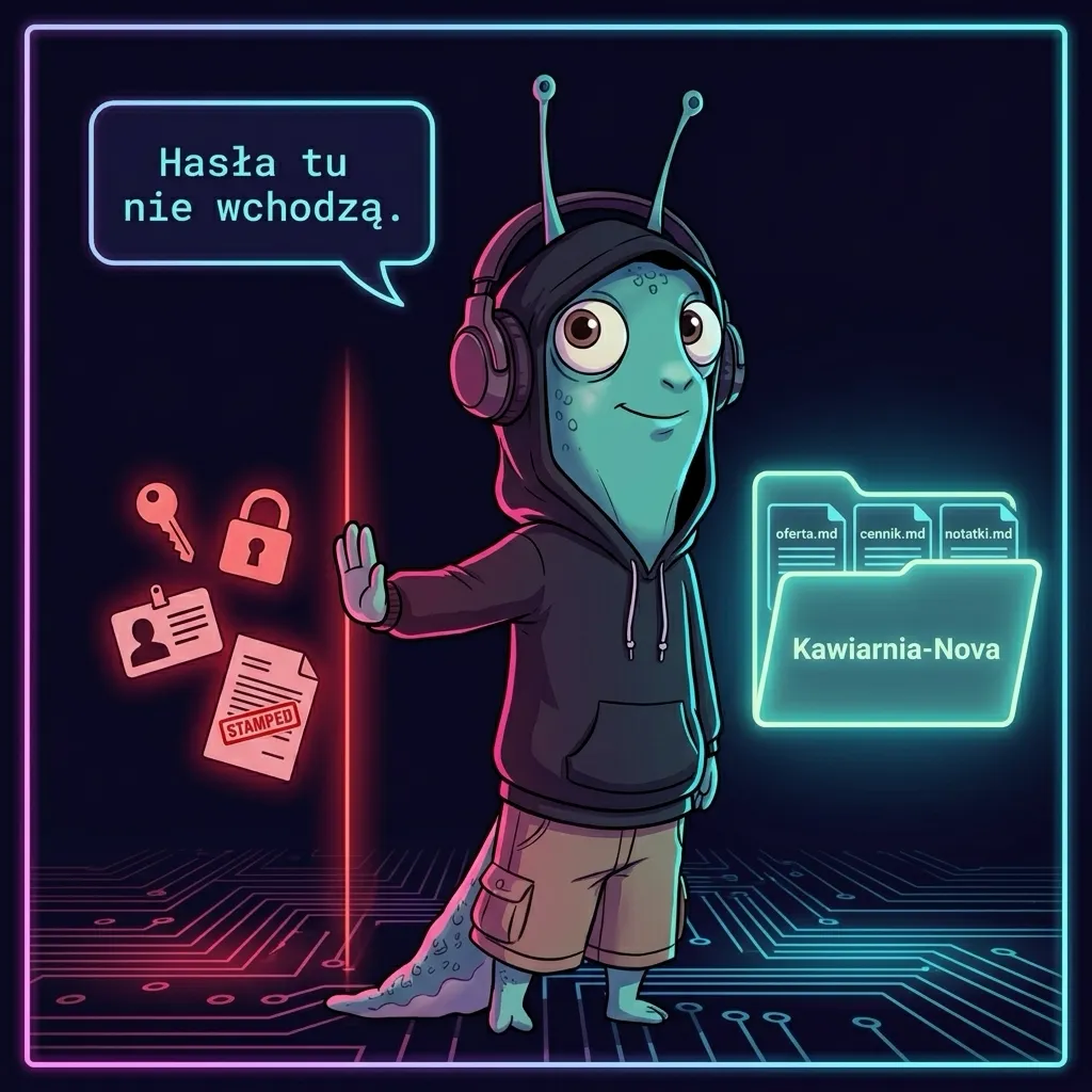 Folder klienta z plikami roboczymi, bez dokumentów wrażliwych