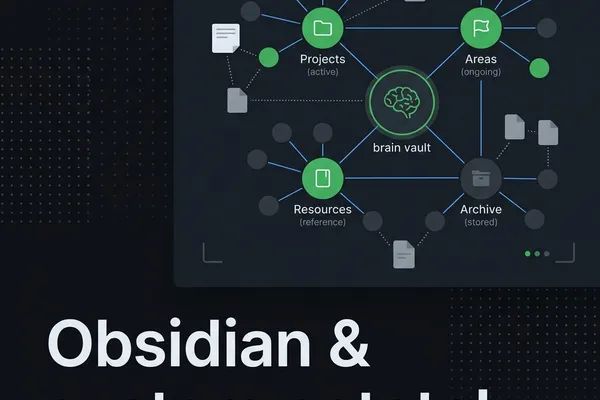 Obsidian: jak zbudować system notatek, który naprawdę działa (PARA, Johnny Decimal, Zettelkasten)
