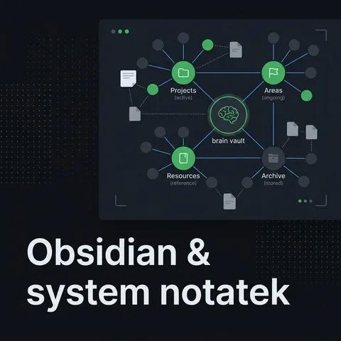 Obsidian: jak zbudować system notatek, który naprawdę działa (PARA, Johnny Decimal, Zettelkasten)