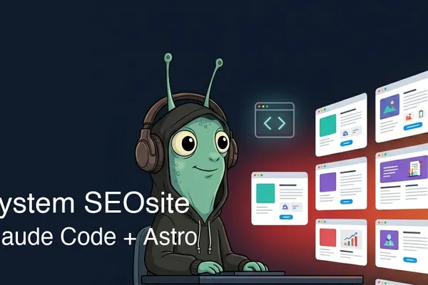 Mój system do serwisów SEO: Claude Code, Astro, 108 artykułów