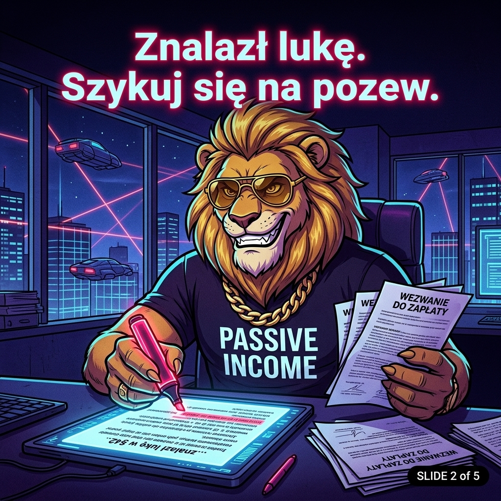 Znalazł lukę. Szykuj się na pozew.