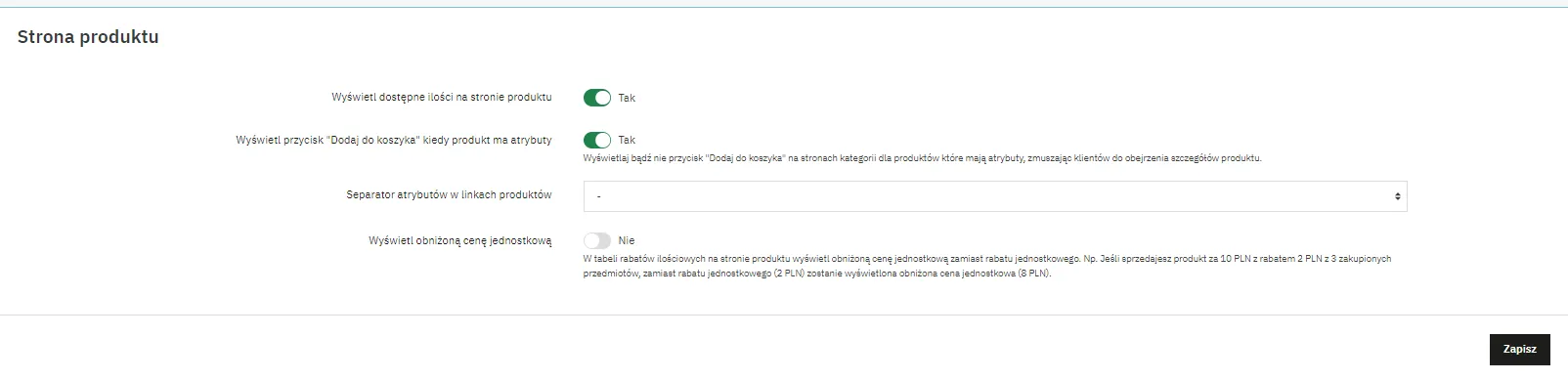 Strona produktu