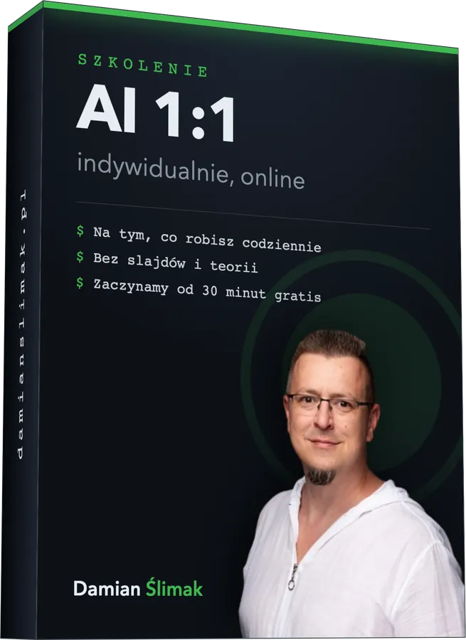 Szkolenie AI 1:1 z Damianem Ślimakiem