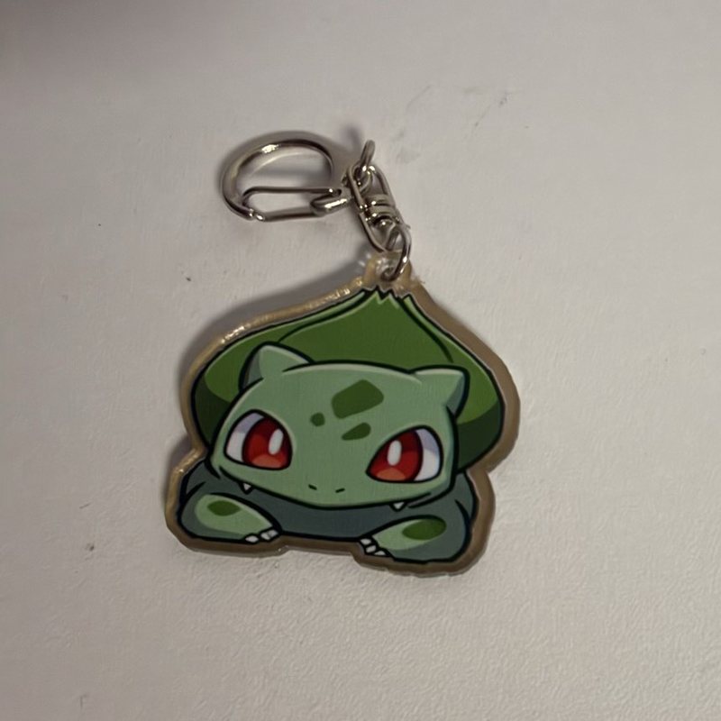 Akrylowy brelok - Bulbasaur z kolekcji Damiana Ślimaka, egzemplarz numer 18